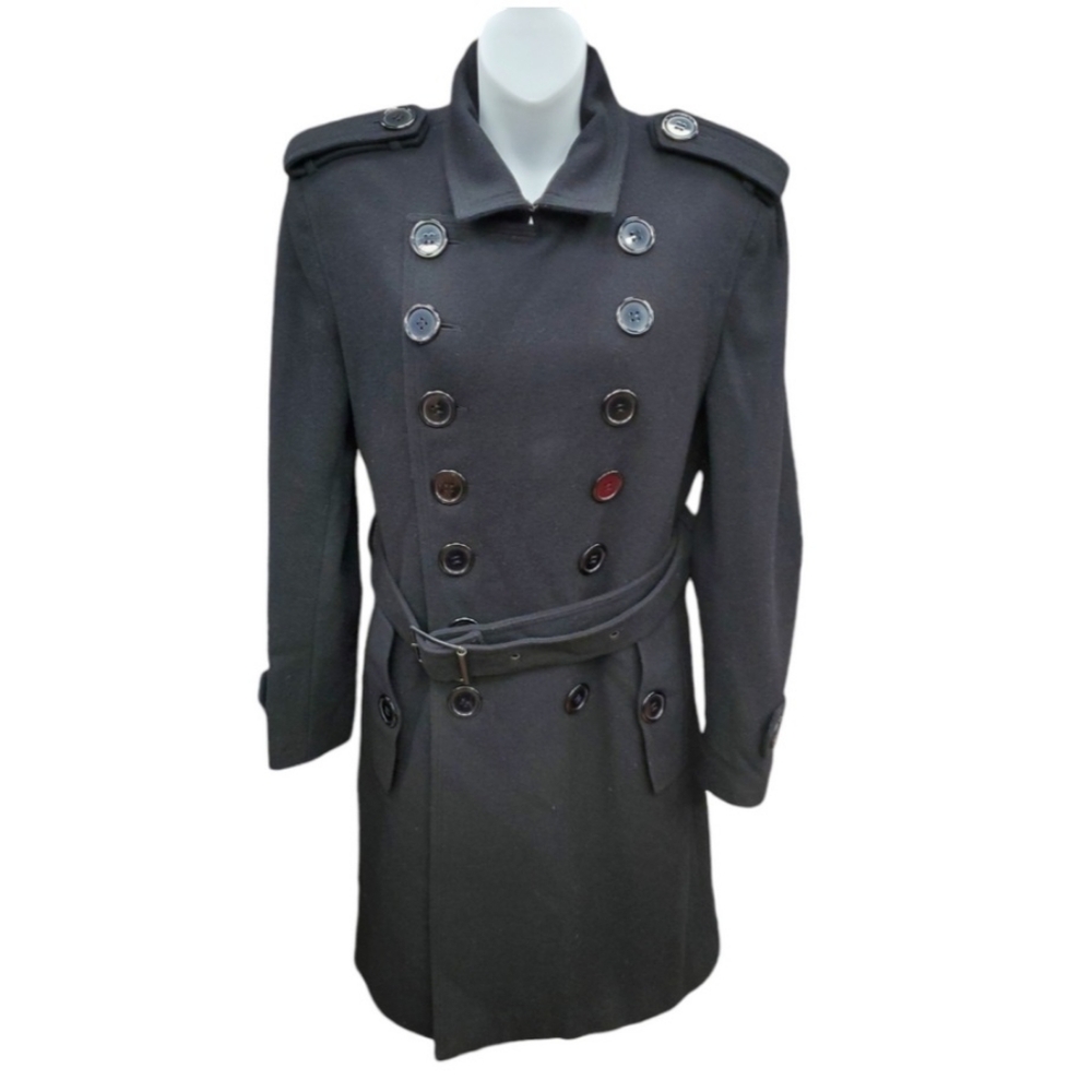Authentic Vintage Burberry Long Heavy trench Coat M-6/8